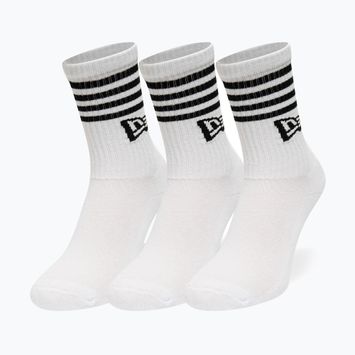 Шкарпетки New Era Stripe Crew 3 пари white