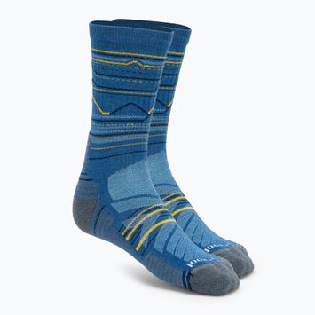Шкарпетки для трекінгу Smartwool Hike Light Cushion Mountain Pattern Crew трекінгові шкарпетки лагуна сині