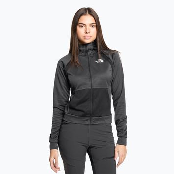 Жіночий трекінговий світшот The North Face Ma Full Zip Fleece асфальтовий сірий/чорний