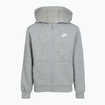 Кофта дитяча Nike Sportswear Club Fleece dark grey heather/base grey/white