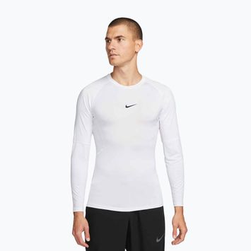 Лонгслів для тренувань чоловічий Nike Pro Dri-Fit Tight Fitness white/black