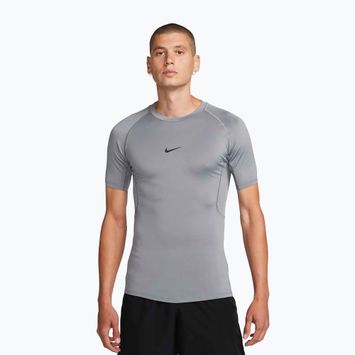 Футболка для тренувань чоловіча Nike Pro Dri-Fit Tight Fitness smoke grey/black