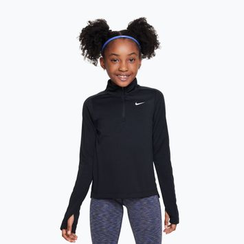 Лонгслів для тренувань дитячий Nike Dri-Fit 1/4 Zip black/white