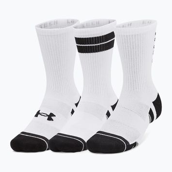 Шкарпетки treningowe Under Armour Perf Tech Nov Crew 3P white/white/black