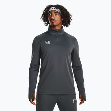 Кофта футбольна чоловіча Under Armour Challenger Midlayer castlerock / white