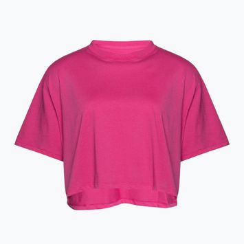 Футболка для тренувань жіноча Under Armour Campus Boxy Crop astro pink/black