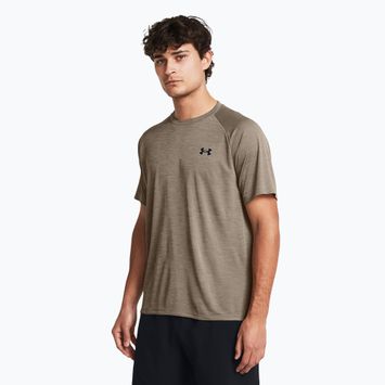 Футболка для тренувань чоловіча Under Armour Tech Textured taupe dusk/black
