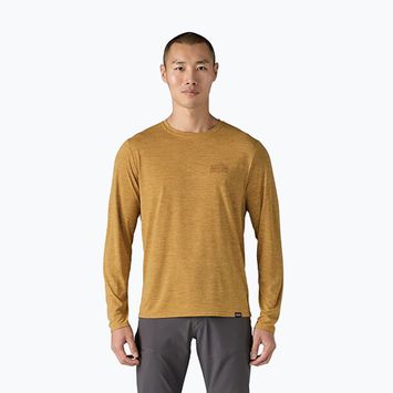 Лонгслів чоловічий Patagonia Cap Cool Daily Graphic Shirt strataspire/beeswax tan x-dye