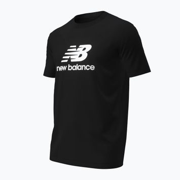 Чоловіча футболка New Balance Stacked Logo чорна