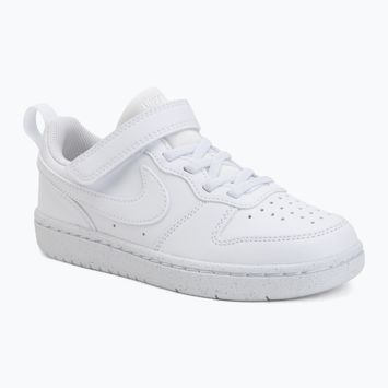 Взуття дитяче Nike Court Borough Low Recraft white/white/white
