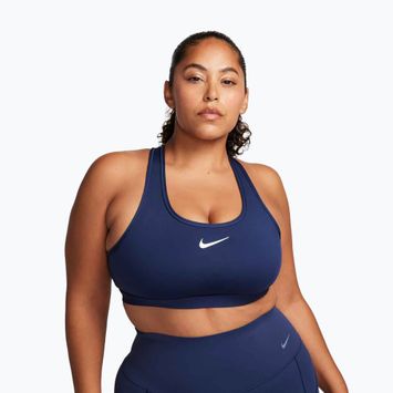 Бюстгальтер для тренувань Nike Swoosh Medium Support midnight navy/white