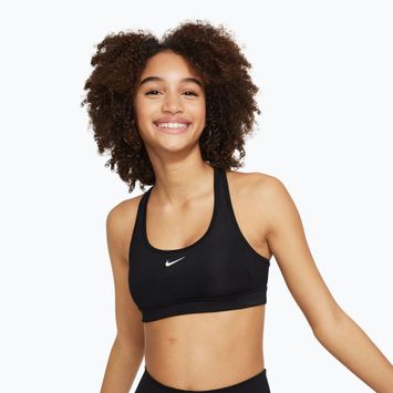 Бюстгальтер для тренувань дитячий Nike Swoosh black/white