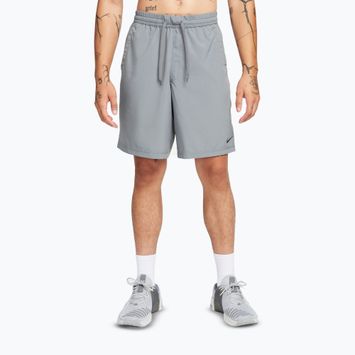 Шорти для бігу чоловічі Nike Form Dri-Fit Unlined 9" smoke grey/black