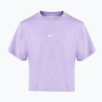 Nike Sportswear дитяча футболка гортензії/біла