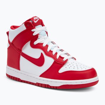 Кросівки Nike Dunk High white/university red