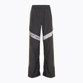 Штани жіночі Nike Sportswear Woven High-Waisted dark smoke grey/saturn gold/white