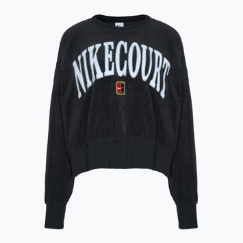 Кофта тенісна жіноча Nike Court Heritage OOS black / black / flat pewter / white