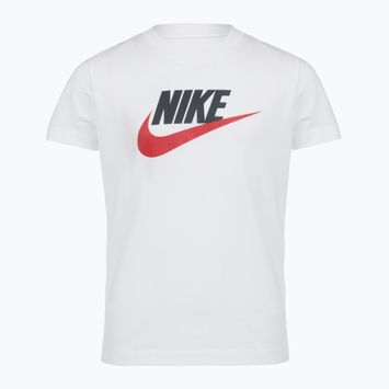 Футболка дитяча Nike Sportswear white/obsidian/university red