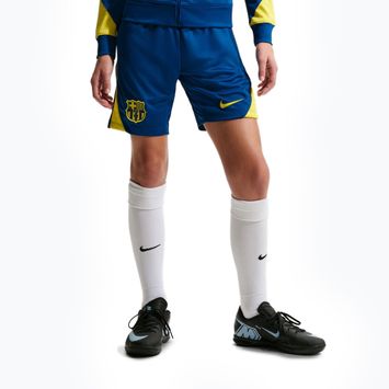 Шорти футбольні дитячі Nike FC Barcelona Strike SE Jr gym blue/opti yellow/opti yellow
