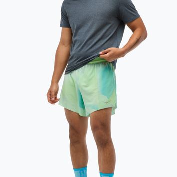 Чоловічі шорти для бігу HOKA Glide With Short 5" терпкий яблучний туман