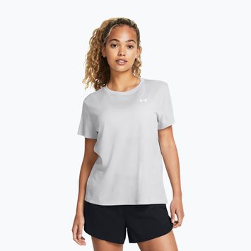 Футболка для тренувань жіноча Under Armour Tech Textured halo gray/white