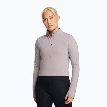 Лонгслів для бігу жіночий Under Armour Launch Elite Half Zip tetra gray/reflective