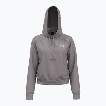 Жіноча толстовка Under Armour Pro Fleece Худі тетра сіра/біла