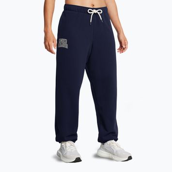 Штани жіночі Under Armour Icon Heavyweight Terry Oversized midnight navy/summit white