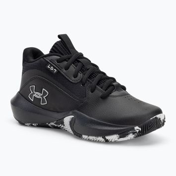 Кросівки баскетбольні дитячі Under Armour gS Lockdown 7 black/black/metallic silver