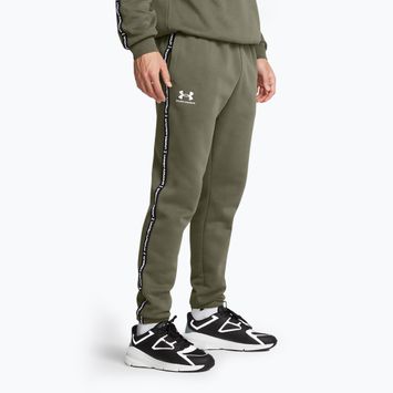 Штани чоловічі Under Armour Icon Fleece Jgr marine green/white