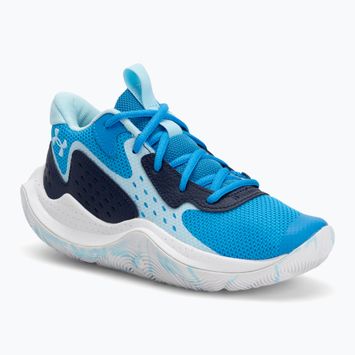 Кросівки баскетбольні дитячі Under Armour grade School Jet '23 electric blue/midnight navy/stream