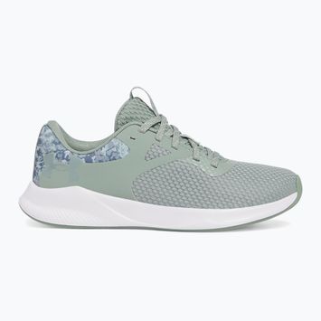Кросівки для тренувань жіночі Under Armour Charged Aurora 2+ silica green/white/metallic silica