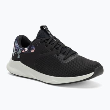 Кросівки для тренувань жіночі Under Armour Charged Aurora 2+ black/hydro green/metallic warm silver