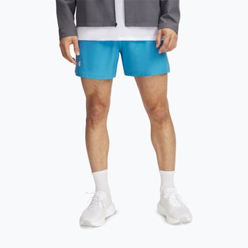 Шорти для бігу чоловічі Under Armour Launch 5" ether blue / downpour gray / reflective