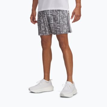 Шорти для бігу чоловічі Under Armour Launch 7" Print mod gray / steel / reflective