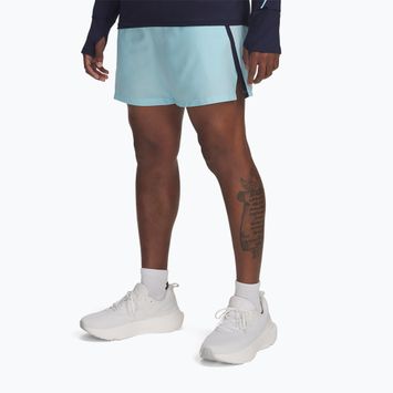 Шорти для бігу чоловічі Under Armour Launch 5" stream / midnight navy / reflective