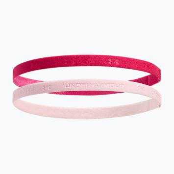 Пов'язка на голову Under Armour Mini Bands (2 шт.) shaded fuchsia/prime pink