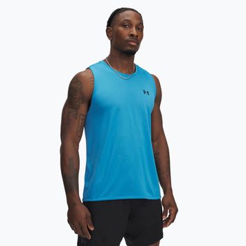 Футболка для тренувань чоловіча Under Armour Tech Tank ether blue/black