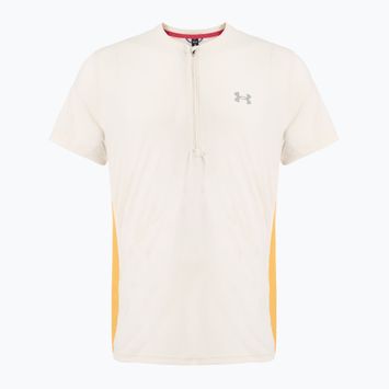 Футболка для бігу чоловіча Under Armour Trail Run Zip stone/noble gold/reflective