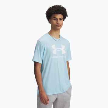 Футболка чоловіча Under Armour Sportstyle Logo Update stream/white