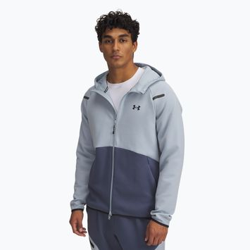 Кофта чоловіча Under Armour Unstoppable Fleece Full Zip HD harbor blue/downpour gray/black