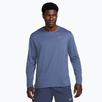Лонгслів для бігу чоловічий Nike Miler Dri-Fit UV diffused blue