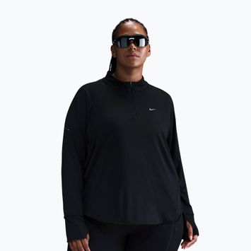 Лонгслів для бігу жіночий Nike Swift Dri-FIT UV 1/4-Zip Plus Size black