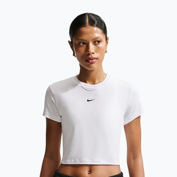 Футболка жіноча Nike Sportswear Chill Knit white/black