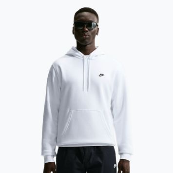 Кофта чоловіча Nike Club Pullover Hoodie white/white/black