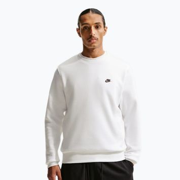 Кофта чоловіча Nike Club Fleece Crew white/black