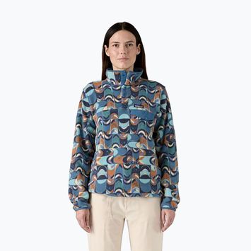 Кофта трекінгова жіноча Patagonia LW Synch Snap-T P/O swallowtail geo/still blue