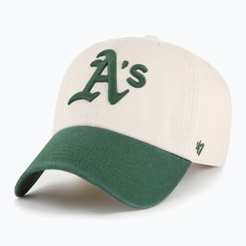 Кепка 47 Brand MLB Oaklands Athletics Grand Stand CLEAN UP bone