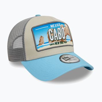 Бейсболка New Era Licence Plate Los Angeles Trucker світло-бежева