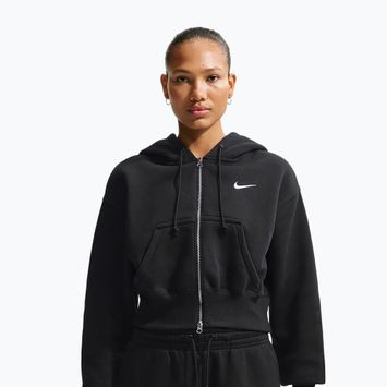 Кофта жіноча Nike Sportswear Phoenix Fleece Loose Full-Zip black/sail